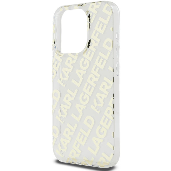 Karl Lagerfeld - IML Luxury (KLHCP15LHKDPNSK) - iPhone 15 Pro - Mono KL Pattern&Cord