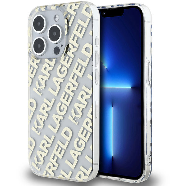 Karl Lagerfeld - IML Luxury (KLHCP15LHKFOEMD) - iPhone 15 Pro - Gold Fullover Logo