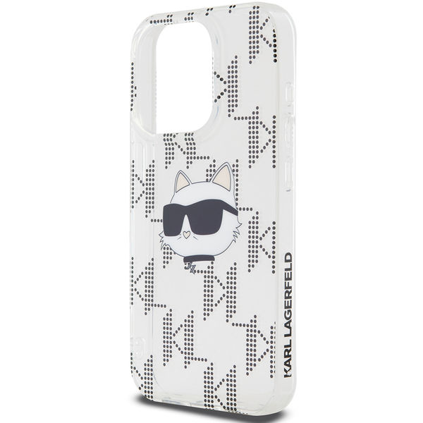 Karl Lagerfeld - IML Luxury (KLHCP15LHKLPCHT) - iPhone 15 Pro - Clear Choupette Head&Monogram