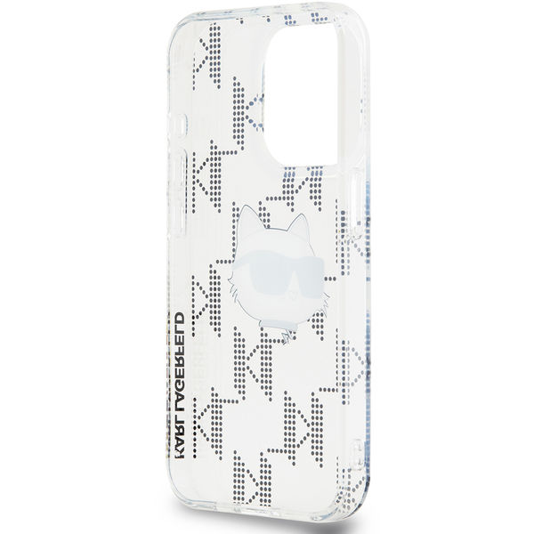 Karl Lagerfeld - IML Luxury (KLHCP15LHKLPCHT) - iPhone 15 Pro - Clear Choupette Head&Monogram
