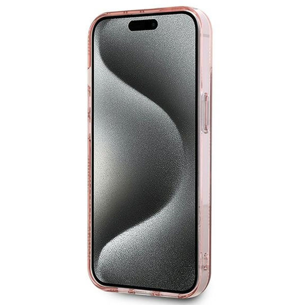 Karl Lagerfeld - IML Luxury (KLHCP15SHKLPCHP) - iPhone 15 - Pink Choupette Head&Monogram