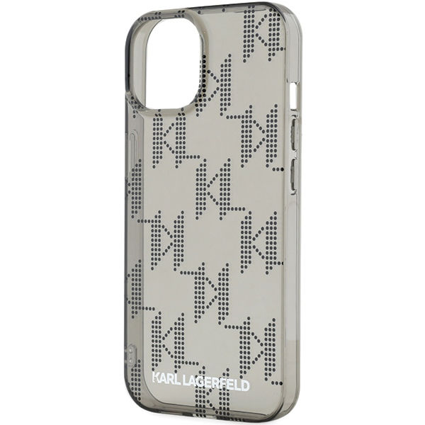 Karl Lagerfeld - IML Luxury (KLHCP15SHKDPNSK) - iPhone 15 - Mono KL Pattern&Cord