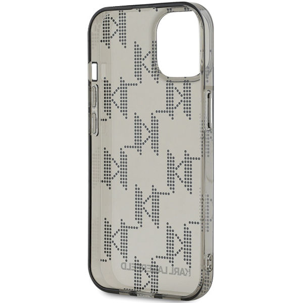 Karl Lagerfeld - IML Luxury (KLHCP15SHKDPNSK) - iPhone 15 - Mono KL Pattern&Cord