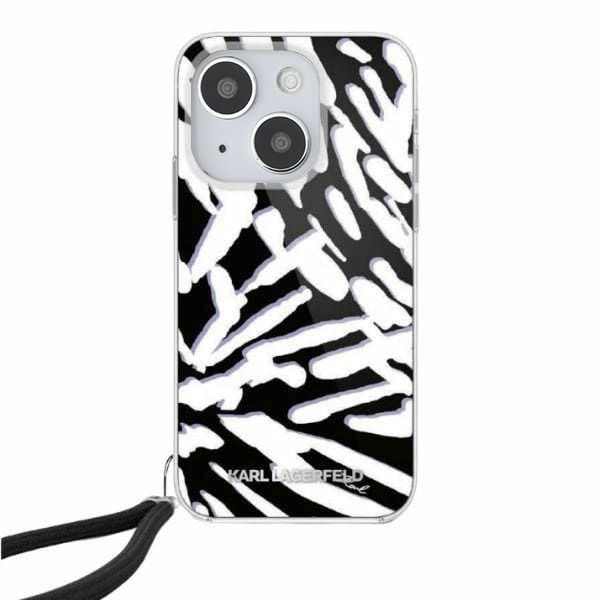 Karl Lagerfeld - IML Luxury (KLHCP15SHZBPKCCK) - iPhone 15 - Zebra Pattern&Cord