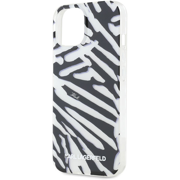Karl Lagerfeld - IML Luxury (KLHCP15SHZBPKCCK) - iPhone 15 - Zebra Pattern&Cord