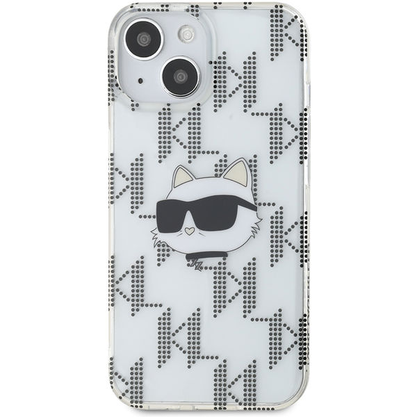 Karl Lagerfeld - IML Luxury (KLHCP15SHKLPCHT) - iPhone 15 - Transparent Choupette Head&Monogram