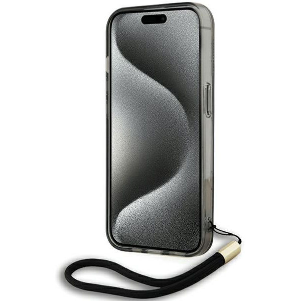 Karl Lagerfeld - IML Luxury (KLHCP15XHKDPNSK) - iPhone 15 Pro Max - Mono KL Pattern&Cord