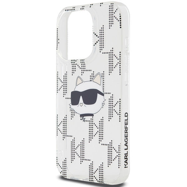 Karl Lagerfeld - IML Luxury (KLHCP15XHKLPCHT) - iPhone 15 Pro Max - Transparent Choupette Head&Monogram