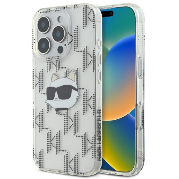 Karl Lagerfeld - IML Luxury Electroplated (KLHCP16LHKLPCHT) - iPhone 16 Pro - Transparent Choupette Head