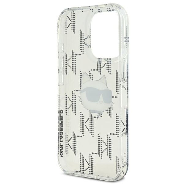 Karl Lagerfeld - IML Luxury Electroplated (KLHCP16LHKLPCHT) - iPhone 16 Pro - Transparent Choupette Head