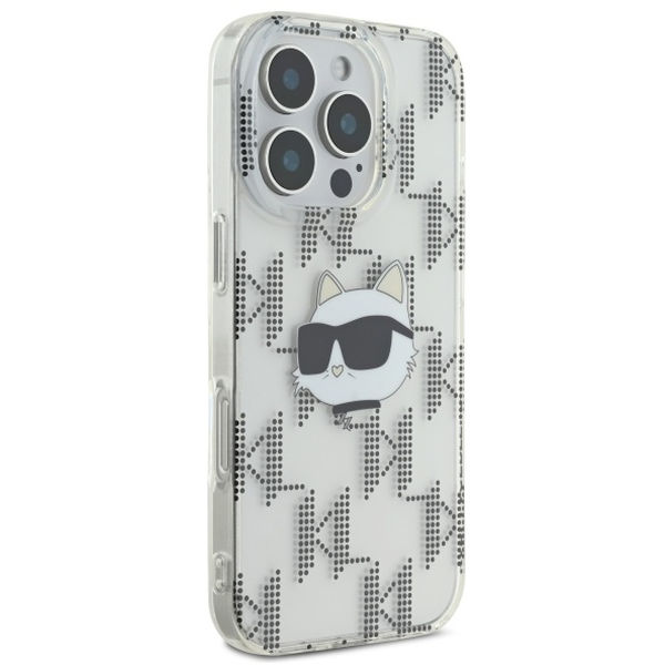 Karl Lagerfeld - IML Luxury Electroplated (KLHCP16LHKLPCHT) - iPhone 16 Pro - Transparent Choupette Head