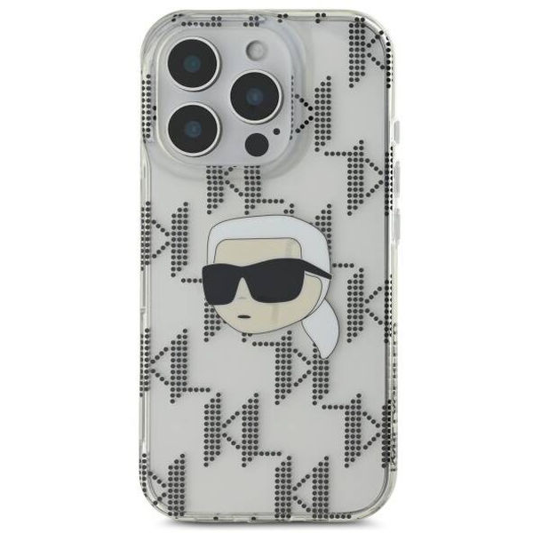 Karl Lagerfeld - IML Luxury Electroplated (KLHCP16LHKLPKHT) - iPhone 16 Pro - Transparent Karl Head