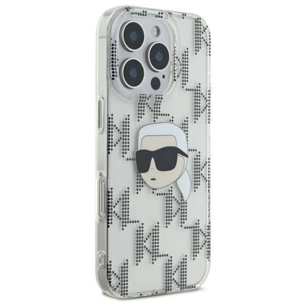 Karl Lagerfeld - IML Luxury Electroplated (KLHCP16LHKLPKHT) - iPhone 16 Pro - Transparent Karl Head
