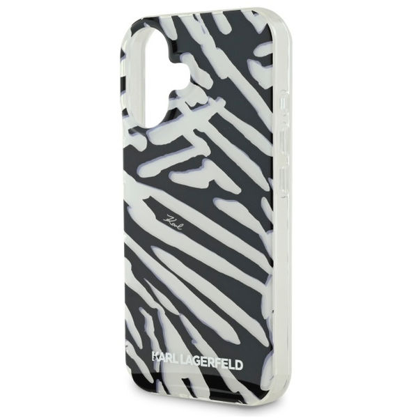 Karl Lagerfeld - IML Luxury (KLHCP16SHZBPKCCK) - iPhone 16 - Zebra Pattern&Cord