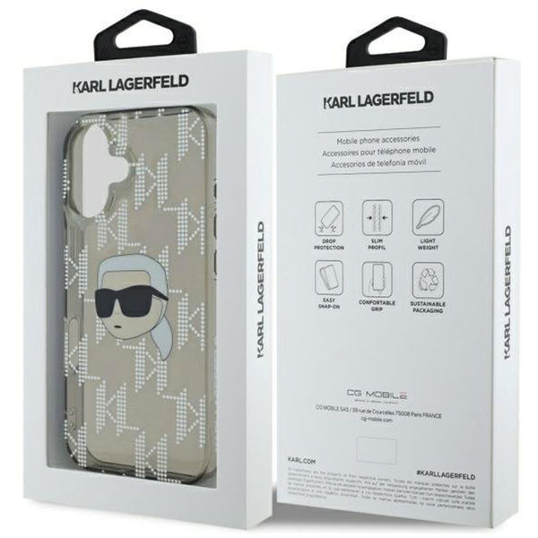 Karl Lagerfeld - IML Luxury Electroplated (KLHCP16SHKLPKHK) - iPhone 16 - Karl Head