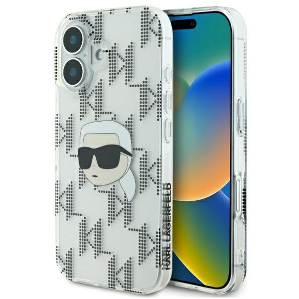 Karl Lagerfeld - IML Luxury Electroplated (KLHCP16SHKLPKHT) - iPhone 16 - Transparent Karl Head