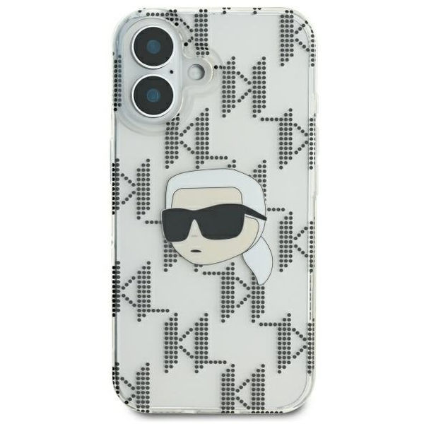 Karl Lagerfeld - IML Luxury Electroplated (KLHCP16SHKLPKHT) - iPhone 16 - Transparent Karl Head
