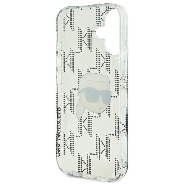Karl Lagerfeld - IML Luxury Electroplated (KLHCP16SHKLPKHT) - iPhone 16 - Transparent Karl Head