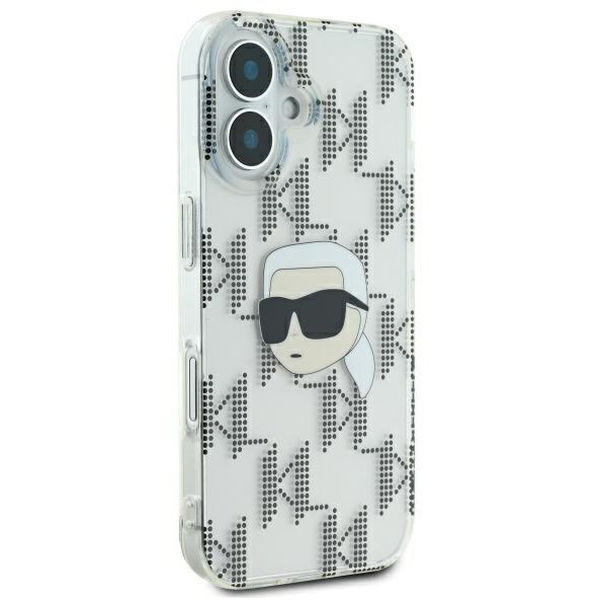 Karl Lagerfeld - IML Luxury Electroplated (KLHCP16SHKLPKHT) - iPhone 16 - Transparent Karl Head