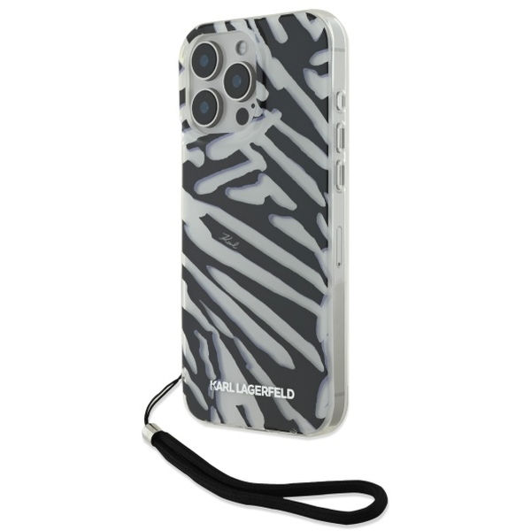 Karl Lagerfeld - IML Luxury (KLHCP16XHZBPKCCK) - iPhone 16 Pro Max - Zebra Pattern&Cord