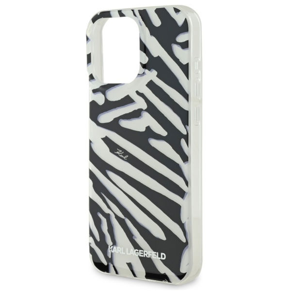 Karl Lagerfeld - IML Luxury (KLHCP16XHZBPKCCK) - iPhone 16 Pro Max - Zebra Pattern&Cord