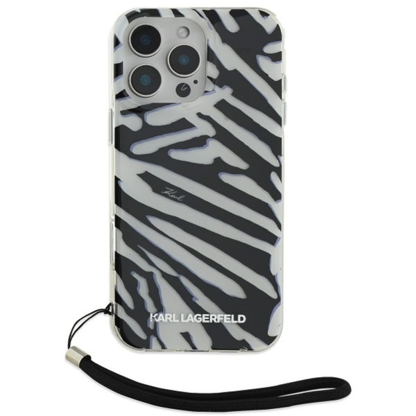 Karl Lagerfeld - IML Luxury (KLHCP16XHZBPKCCK) - iPhone 16 Pro Max - Zebra Pattern&Cord