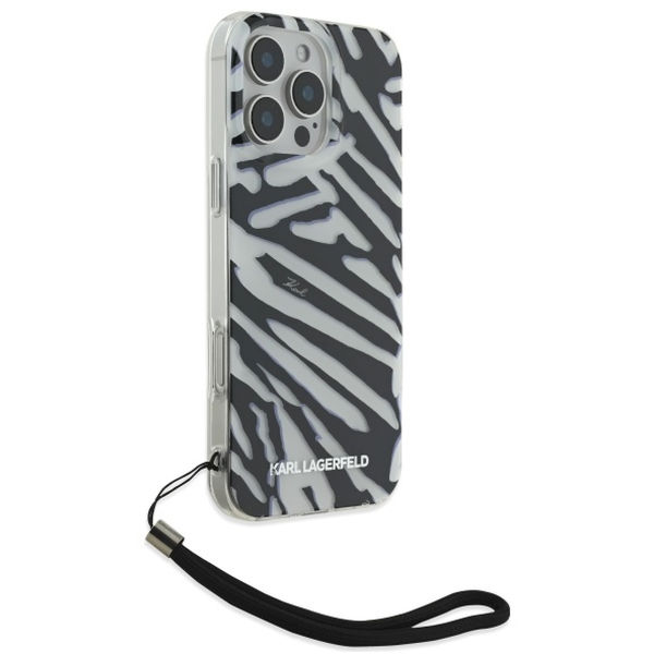 Karl Lagerfeld - IML Luxury (KLHCP16XHZBPKCCK) - iPhone 16 Pro Max - Zebra Pattern&Cord