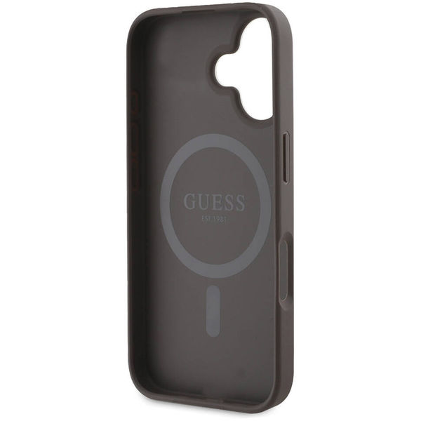 Guess - Hardcase 4G Printed Stripes MagSafe (GUHMP16SP4RPSW) - iPhone 16 - Brown