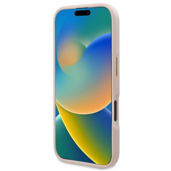 Guess - Hardcase 4G Logo Plate MagSafe (GUHMP16MU4GPRP) - iPhone 16 Plus - Pink