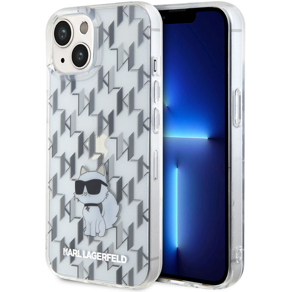 Karl Lagerfeld - Hardcase Monogram (KLHCP15SHNCMKLT) - iPhone 15 - Transparent Choupette