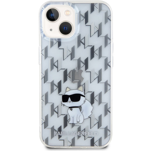 Karl Lagerfeld - Hardcase Monogram (KLHCP15SHNCMKLT) - iPhone 15 - Transparent Choupette
