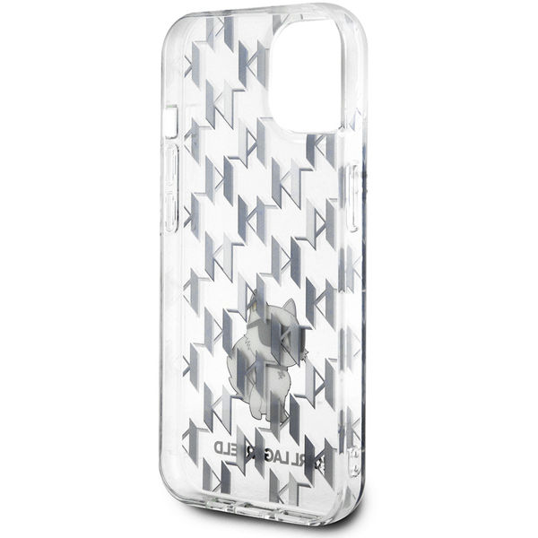 Karl Lagerfeld - Hardcase Monogram (KLHCP15SHNCMKLT) - iPhone 15 - Transparent Choupette