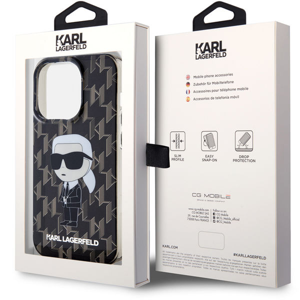 Karl Lagerfeld - Hardcase Monogram (KLHCP15XHNKMKLK) - iPhone 15 Pro Max - Ikonik