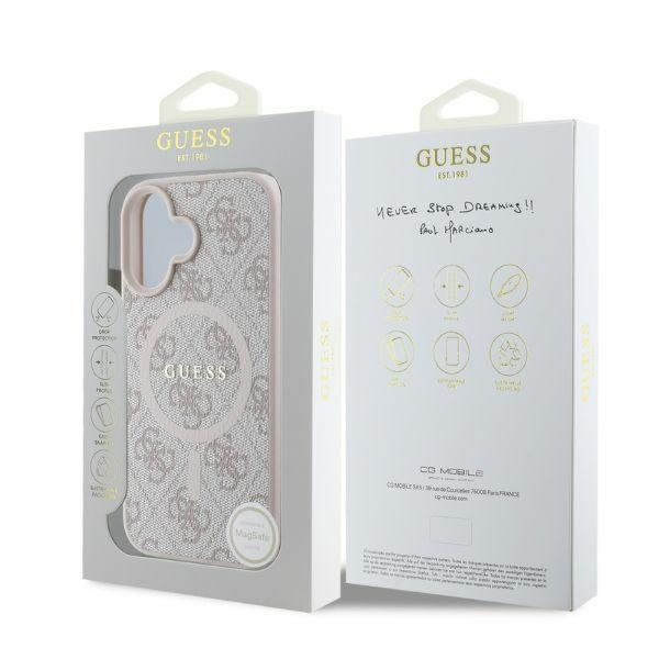 Guess - 4G Ring Classic Logo MagSafe (GUHMP16SG4GFRP) - iPhone 16 - Pink
