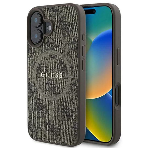 Guess - 4G Ring Classic Logo MagSafe (GUHMP16SG4GFRW) - iPhone 16 - Brown