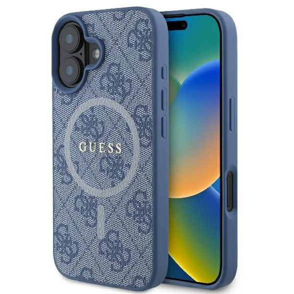 Guess - 4G Ring Classic Logo MagSafe (GUHMP16SG4GFRB) - iPhone 16 - Blue