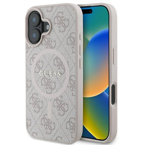 Guess - 4G Ring Classic Logo MagSafe (GUHMP16MG4GFRP) - iPhone 16 Plus - Pink