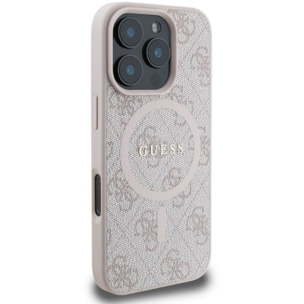Guess - 4G Ring Classic Logo MagSafe (GUHMP16LG4GFRP) - iPhone 16 Pro - Pink