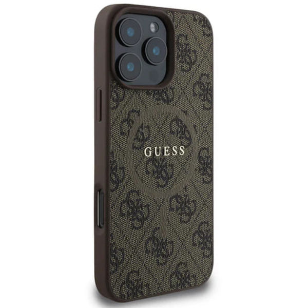 Guess - 4G Ring Classic Logo MagSafe (GUHMP16LG4GFRW) - iPhone 16 Pro - Brown