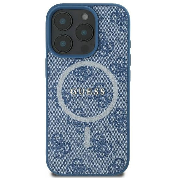 Guess - 4G Ring Classic Logo MagSafe (GUHMP16LG4GFRB) - iPhone 16 Pro - Blue