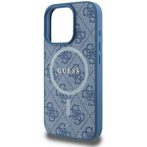 Guess - 4G Ring Classic Logo MagSafe (GUHMP16LG4GFRB) - iPhone 16 Pro - Blue