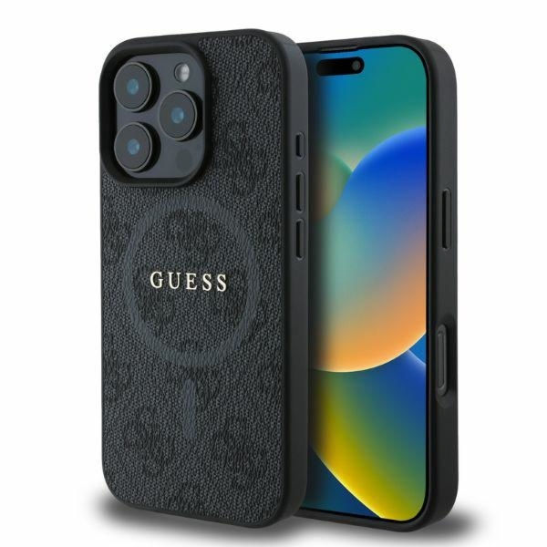Guess - 4G Ring Classic Logo MagSafe (GUHMP16XG4GFRK) - iPhone 16 Pro Max - Black