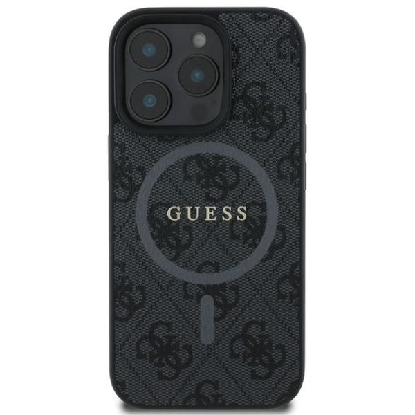 Guess - 4G Ring Classic Logo MagSafe (GUHMP16XG4GFRK) - iPhone 16 Pro Max - Black