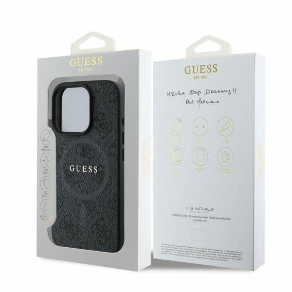 Guess - 4G Ring Classic Logo MagSafe (GUHMP16XG4GFRK) - iPhone 16 Pro Max - Black