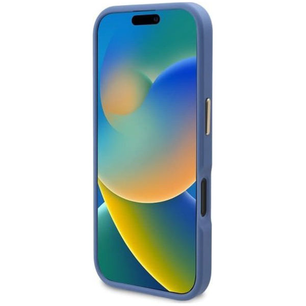 Guess - Hardcase 4G Logo Plate MagSafe (GUHMP16SU4GPRB) - iPhone 16 - Blue