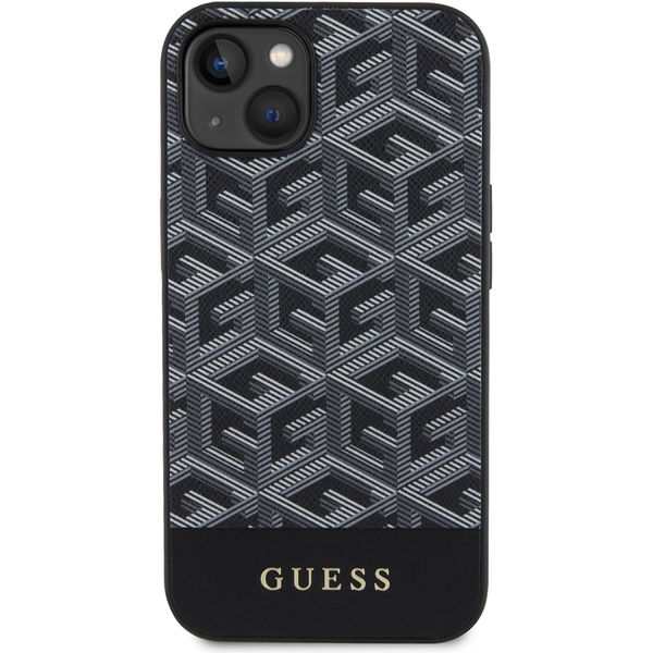 Guess - GCube Stripes MagSafe (GUHMP15SHGCFSEK) - iPhone 15 - Black