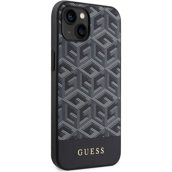 Guess - GCube Stripes MagSafe (GUHMP15SHGCFSEK) - iPhone 15 - Black