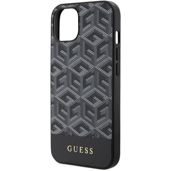Guess - GCube Stripes MagSafe (GUHMP15SHGCFSEK) - iPhone 15 - Black
