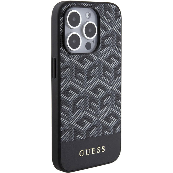 Guess - GCube Stripes MagSafe (GUHMP15XHGCFSEK) - iPhone 15 Pro Max - Black