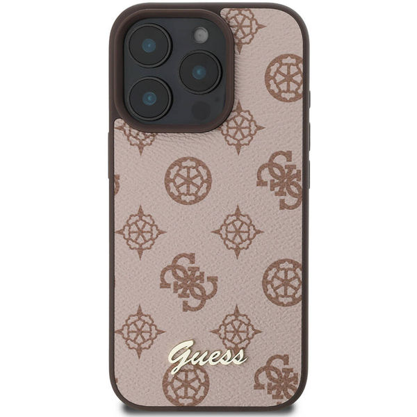 Guess - Peony Script MagSafe (GUHMP16XPGPYSW) - iPhone 16 Pro Max - Brown